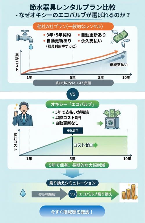 他社レンタルとの比較 他社レンタルとの比較